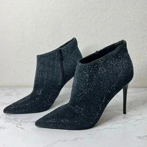 GUESS FAZZIE RHINESTONE DRESSY BOOTIES - Picture 9 of 11